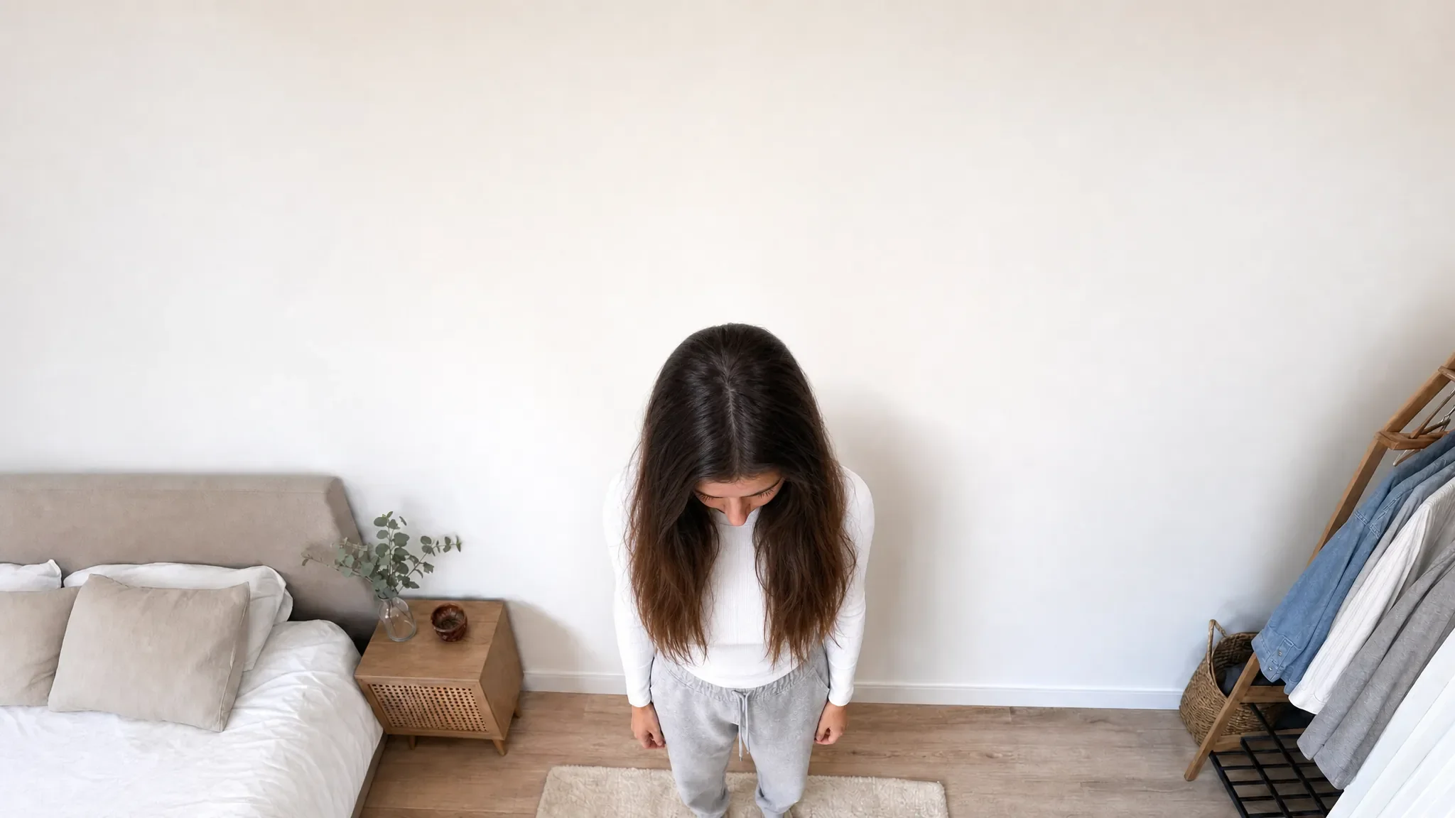 Recreación fotográfica: el mismo cabello a los seis meses de tratamiento