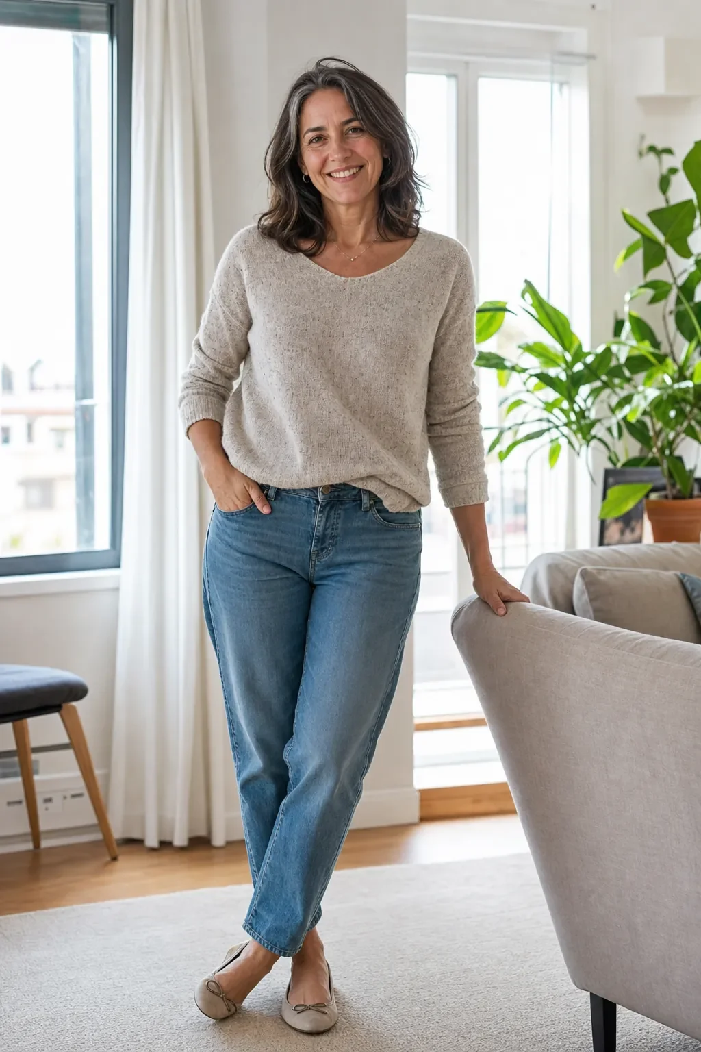 Recreación fotográfica: Claudia, 49 años, en perimenopausia